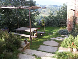 A lovely outdoor setting for writing songs, Monestevole, Italy
